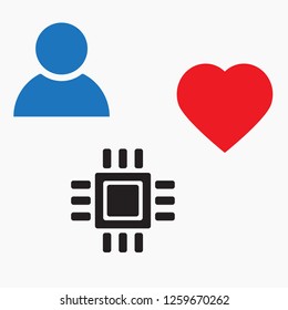 Vector icon chip 10 EPS