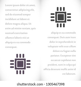 Vector icon chip 10 EPS