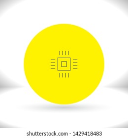 Vector icon chip 10 EPS . Lorem Ipsum Illustration design