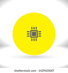 Vector icon chip 10 EPS . Lorem Ipsum Illustration design