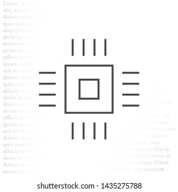 Vector icon chip 10 EPS . Lorem Ipsum Illustration design