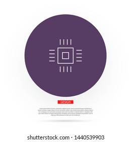 Vector icon chip 10 EPS . Lorem Ipsum Illustration design
