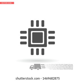 Vector icon chip 10 EPS . Lorem Ipsum Illustration design