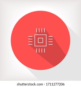 Vector icon chip 10 EPS . Lorem Ipsum Illustration design