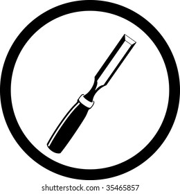 vector icon of chisel