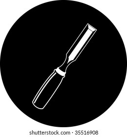 vector icon of chisel