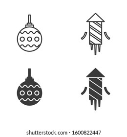 Vector icon. Christmas and new year icon with modern style. Suitable for any user interface and screen