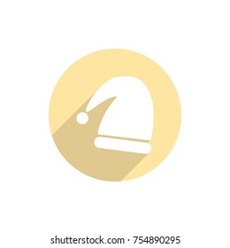 Vector icon of christmas santa hat