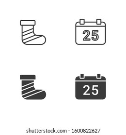 Vector icon. Christmas and winter icon with modern style. Suitable for any user interface and screen 