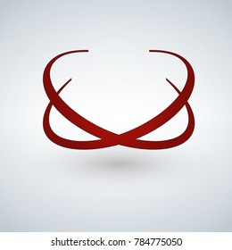 Vector icon, circle company logo design