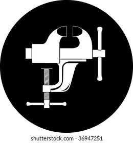 vector icon of clamp