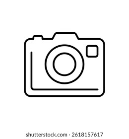 Vector icon of a classic camera design