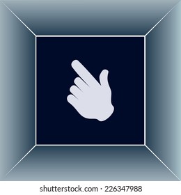 Vector icon click. hand icon pointer