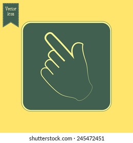 Vector icon click. hand icon pointer