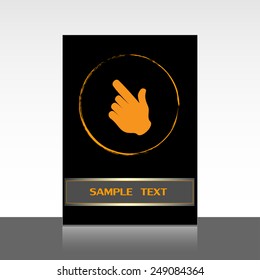Vector icon click. hand icon pointer