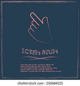 Vector icon click. hand icon pointer