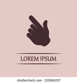 Vector icon click. hand icon pointer