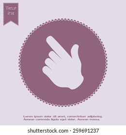 Vector icon click. hand icon pointer