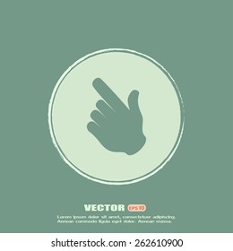 Vector icon click. hand icon pointer