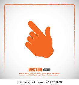 Vector icon click. hand icon pointer