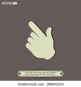 Vector icon click. hand icon pointer