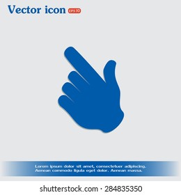 Vector icon click. hand icon pointer