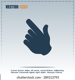 Vector icon click. hand icon pointer
