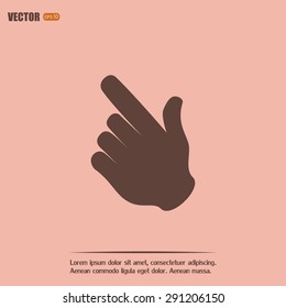 Vector icon click. hand icon pointer