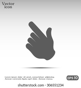 Vector icon click. hand icon pointer