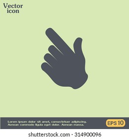 Vector icon click. hand icon pointer