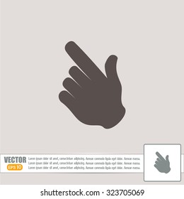 Vector icon click. hand icon pointer