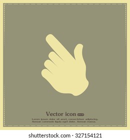 Vector icon click. hand icon pointer