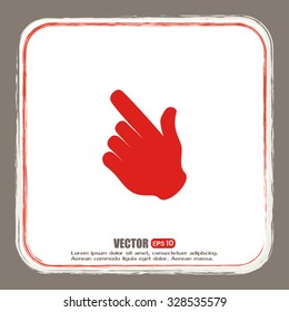 Vector icon click. hand icon pointer