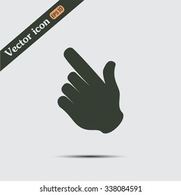 Vector icon click. hand icon pointer