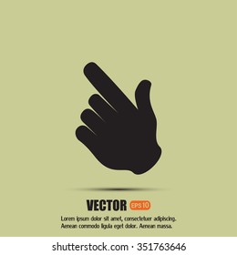 Vector icon click. hand icon pointer