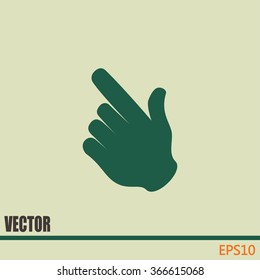 Vector icon click. hand icon pointer