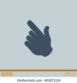 Vector icon click. hand icon pointer