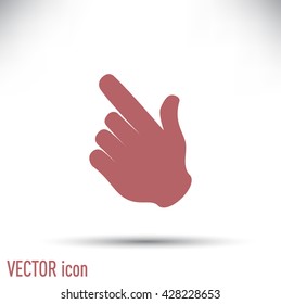 Vector icon click. hand icon pointer