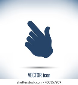 Vector icon click. hand icon pointer