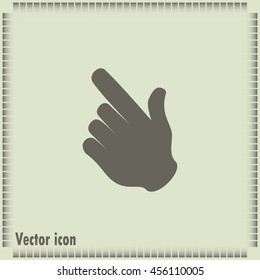 Vector icon click. hand icon pointer