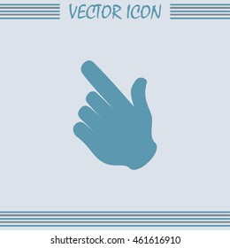Vector icon click. hand icon pointer