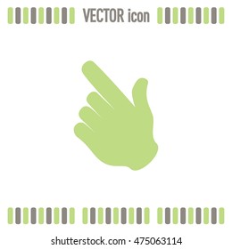 Vector icon click. hand icon pointer