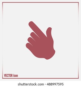 Vector icon click. hand icon pointer