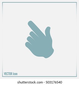 Vector icon click. hand icon pointer