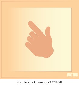 Vector icon click. hand pointer
