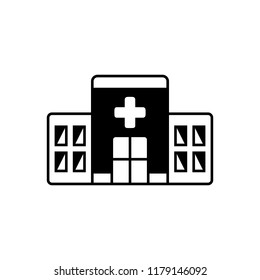 Vector icon for clinic 