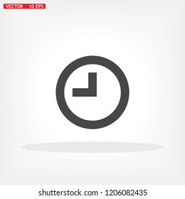 Vector icon clock 10 EPS