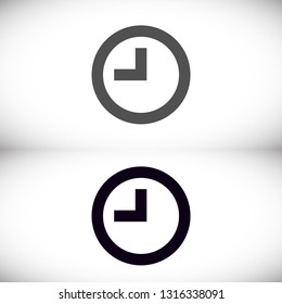 Vector icon clock 10 EPS