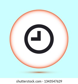 Vector icon clock 10 EPS