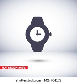 Vector icon clock 10 EPS . Lorem Ipsum Illustration design